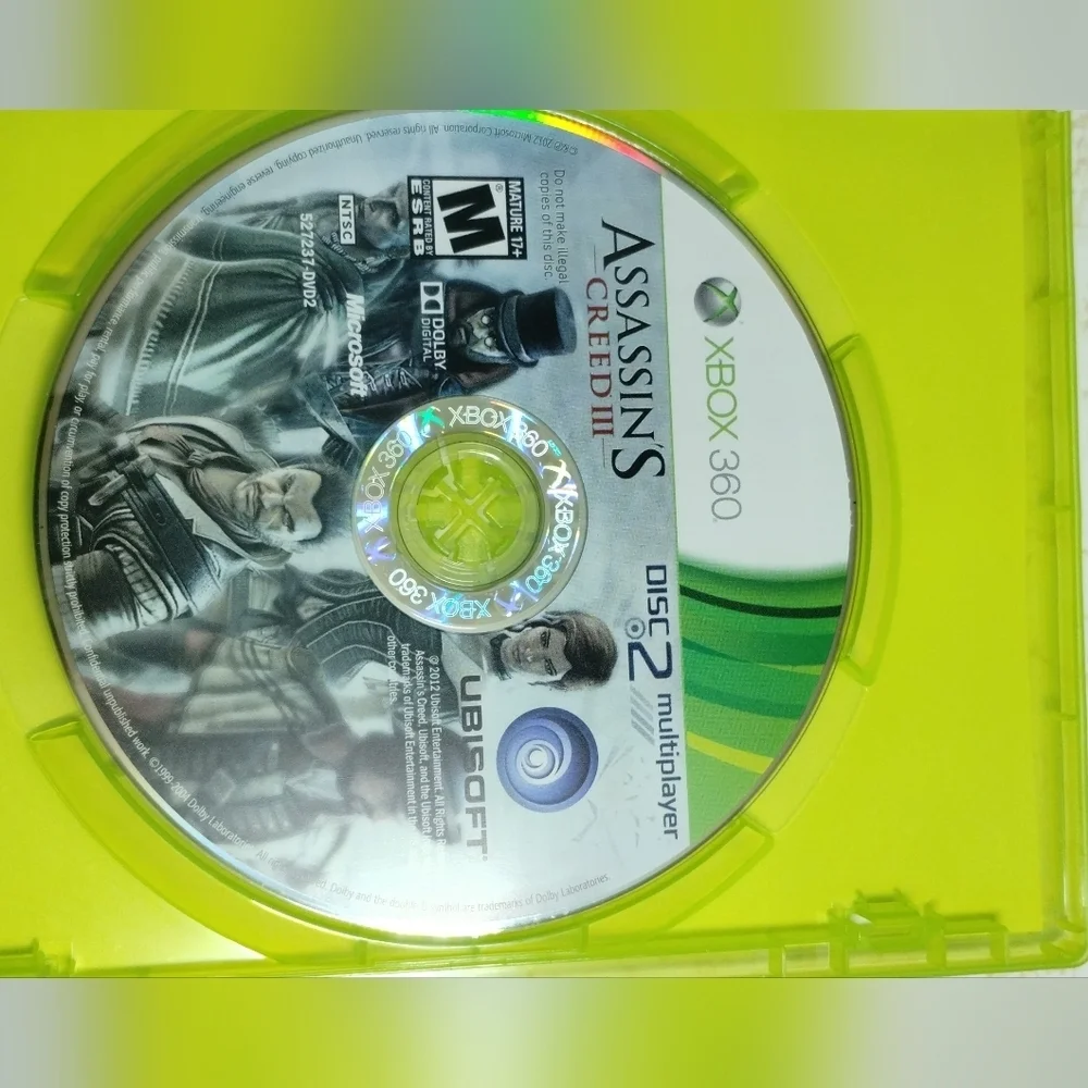 Assassin's Creed III Green Video Game